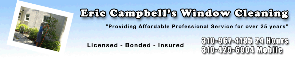 Eric Campbell's Window Cleaning Header